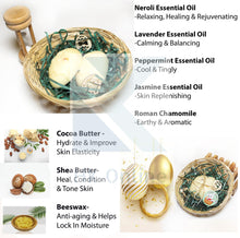 Load image into Gallery viewer, Set of 2 100% Natural Handmade LUSCIOUS Solid Lotion Bar EASTER Gift Basket - Rich Butters, Essential Oils &amp; Mica Shimmer
