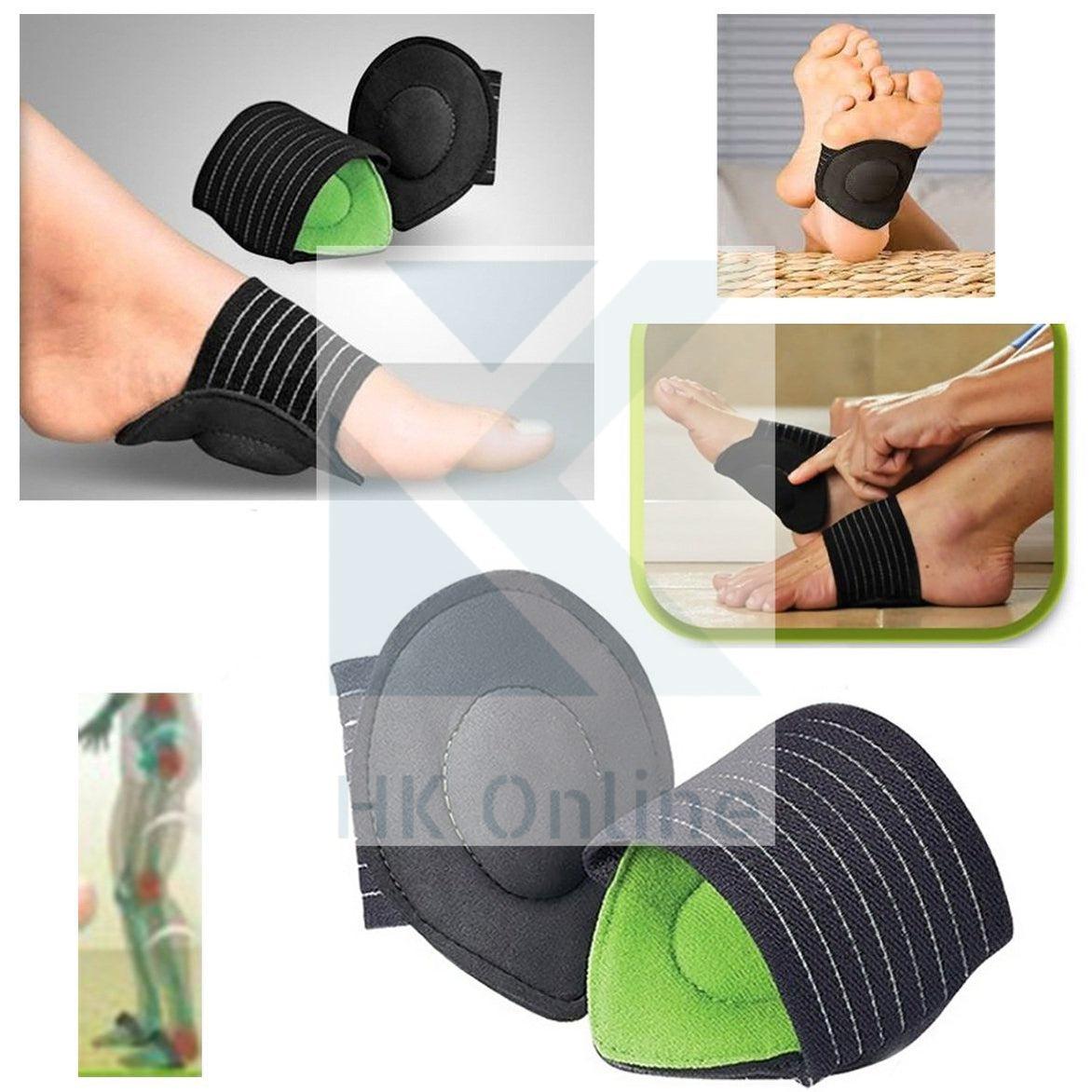 Pack 2 Cushioned FOOT ARCH SUPPORTS Plantar Fasciitis Foot Compressi HK ONLINE Store Ltd