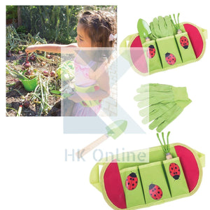 Kids Ladybird GARDEN TOOL BELT -Includes Gloves, Spade, Fork, Age 3+