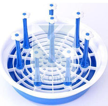 Load image into Gallery viewer, Round Glass &amp; Mug Holder, Drainer, Rack with Draining Tray -Vegetable &amp; Dish Drainer