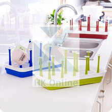 Load image into Gallery viewer, GLASS &amp; MUG Holder, DISH Drainer &amp; Rack with Drip Tray -Vegetable Drainer