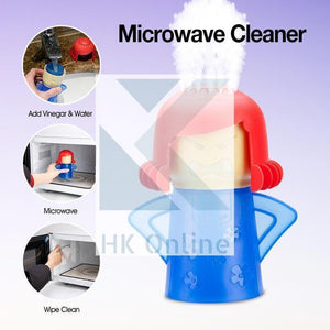 Fast Action 'Angry Mama' MICROWAVE STEAM CLEANER -Non Toxic, Simply Add Water