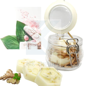 100% Natural Set 3 'HEAVEN SCENT' BODY LOTION BARS -Cocoa & Shea Butter, Coconut Oil, Honeysuckle, Vanilla, Ginger & Basil, Dried Flowers, Essential Oils 15g Each