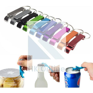 2 x Keyring BOTTLE OPENER -Can Ring Pull Opener, Foil Cutter