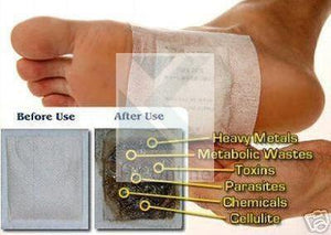Pack 10 DETOX FOOT PADS -Promotes Sleep, Aids Circulation, Removes Toxins