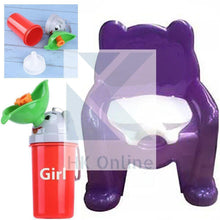 Load image into Gallery viewer, Easy Clean Toddler POTTY TRAINING CHAIR Seat &amp; Travel Urinal, Removable Potty Lid (PURPLE)
