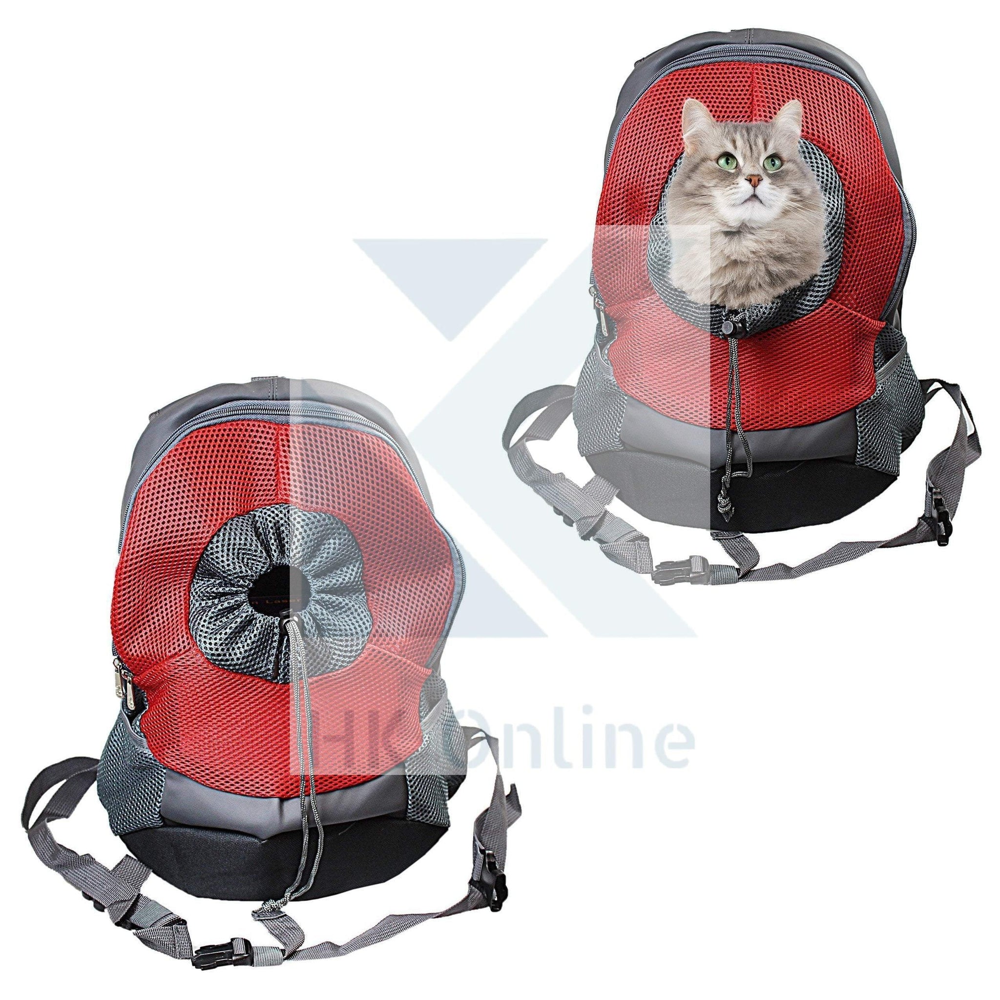 Dog or Cat TRAVEL BACKPACK Pet Carrier Holdall Adjustable Straps HK ONLINE Store Ltd