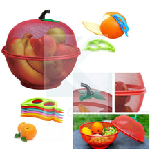 Load image into Gallery viewer, Red Apple Mesh Fresh FRUITS BASKET &amp; Citrus Peeler -Keep Unwanted Pets &amp; Insects Out