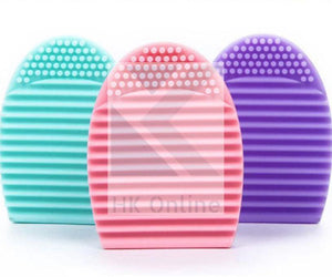 Silicone COSMETIC BRUSH EGG -Pack of 3, Make Up Brush Cleaner