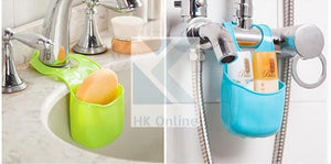 Handy TAP SPONGE Holder -Holds Soap, Scrunchie