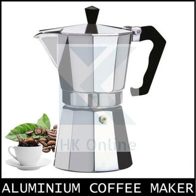 3 Cup Italian ESPRESSO STOVE TOP COFFEE MAKER -Continental Percolator Pot Jug, Camping, Caravan, Brewing Rich Coffee