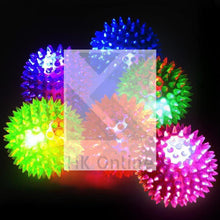 Load image into Gallery viewer, Multicolored LED FLASHING SPIKY BALL -Stress Relief, Sensory Toy, ADHD, Gift Bag Toy