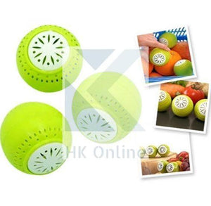 Pack 3 FRIDGE FRESHENER -Deodoriser Balls, Removes Odour Food FRESHER FOR LONGER