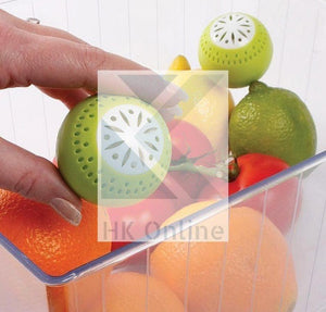 Pack 3 FRIDGE FRESHENER -Deodoriser Balls, Removes Odour Food FRESHER FOR LONGER