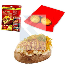 Load image into Gallery viewer, Potato Express MICROWAVE COOKING BAG -Baked Potato in 4 Mins, Reuseable, Washable