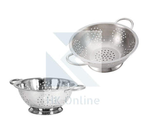 Twin Handled COLANDER -Stainless Steel Drainer, Pasta, Vegetables, Fruits 28cm