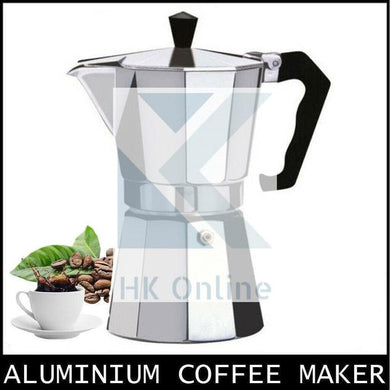9 Cup Italian ESPRESSO STOVE TOP COFFEE MAKER -Continental Percolator Pot Jug, Camping, Caravan, Brewing Rich Coffee