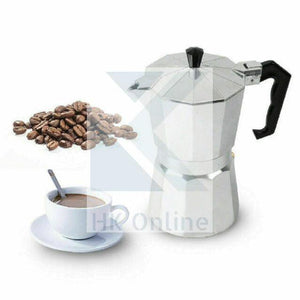 2 Cup Italian ESPRESSO STOVE TOP COFFEE MAKER -Continental Percolator Pot Jug, Camping, Caravan, Brewing Rich Coffee
