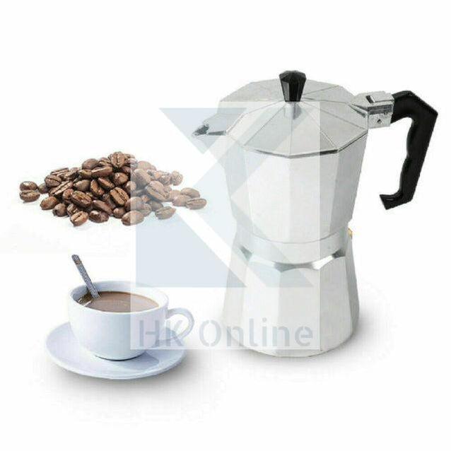 2 Cup Italian ESPRESSO STOVE TOP COFFEE MAKER -Continental Percolator Pot Jug, Camping, Caravan, Brewing Rich Coffee